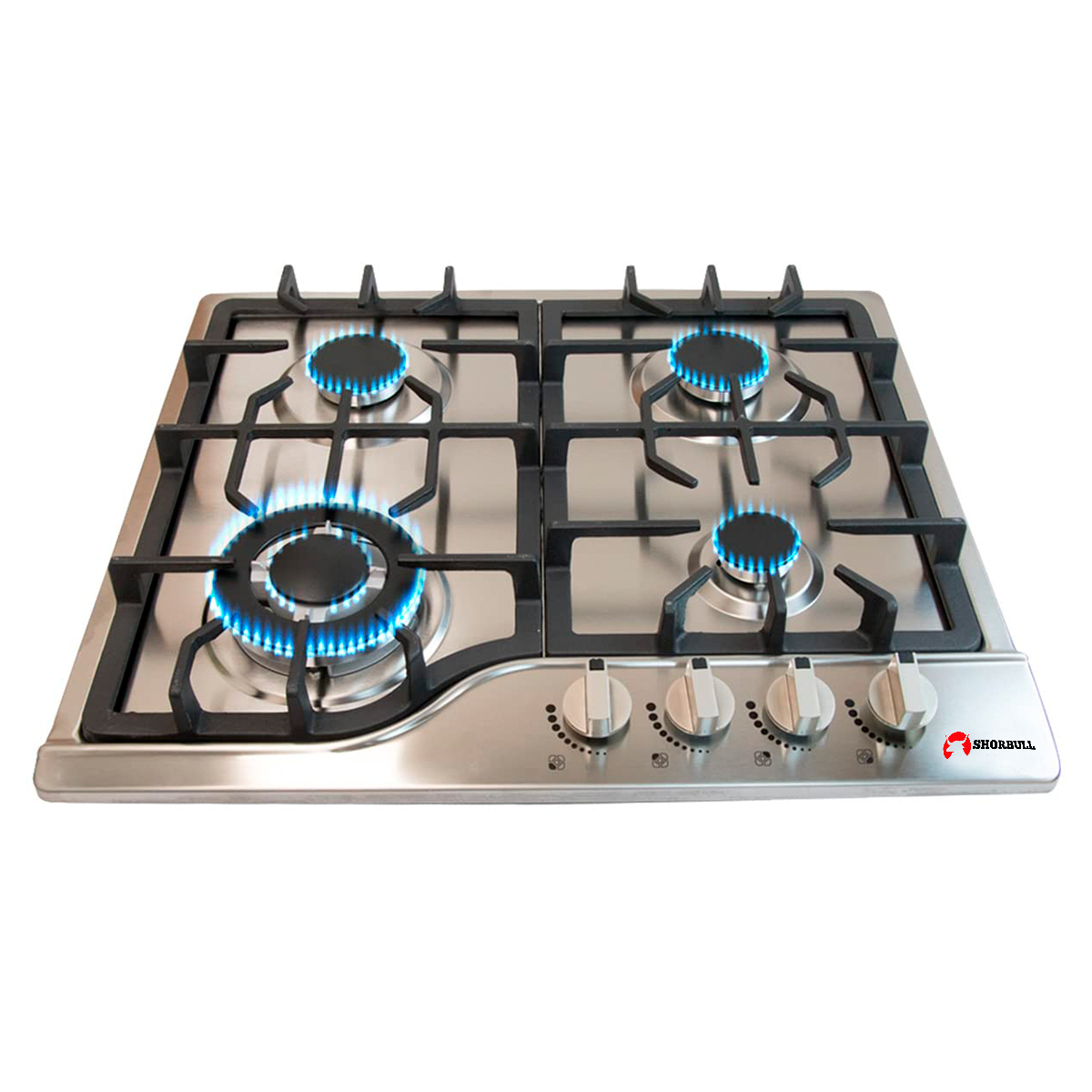 Parrilla 4 quemadores acero Shorbull